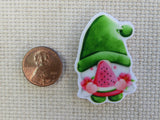 Second view of Watermelon Gnome Needle Minder.