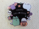 First view of Cartoon Cat Happy Halloween Needle Minder.