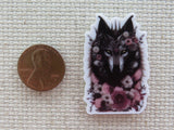 Second view of Floral Wolf Needle Minder.
