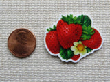Second view of A Bunch of Strawberries Needle Minder.