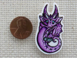 Second view of Light Purple Dragon Needle Minder.