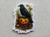 First view of The Raven and the Jack-O-Lantern Needle Minder.
