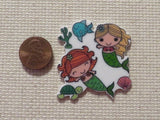 Second view of Swimming Mermaid Friends Needle Minder.