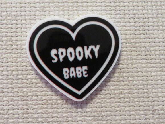 First view of Spooky Babe Heart Needle Minder.