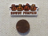 Second view of Howdy Pumpkin Needle Minder.