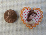 Second view of Belle in a Heart Needle Minder.