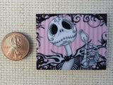 Second view of Jack with a Pink Background Needle Minder.