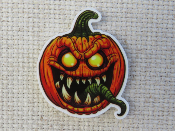 First view of Scary Jack-O-Lantern Needle Minder,