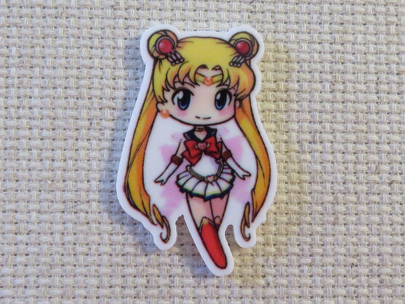 First view of Sailor Moon in a White Dress Needle Minder.