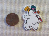 Second view of Frosty the Snowman Needle Minder.