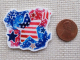 Second view of Beautiful flag themed stars ready to adorn your next patriotic project minder.