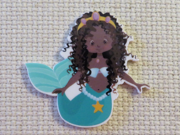 First view of Beautiful Blue Mermaid Needle Minder.