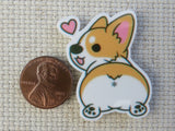 Second view of Corgi Love Needle Minder.