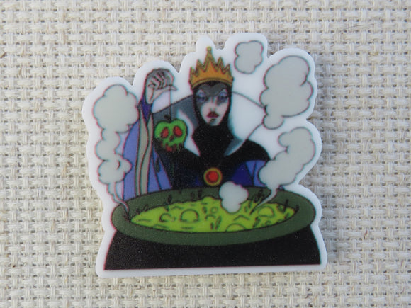 First view of Evil Queen with a Cauldron Needle Minder.