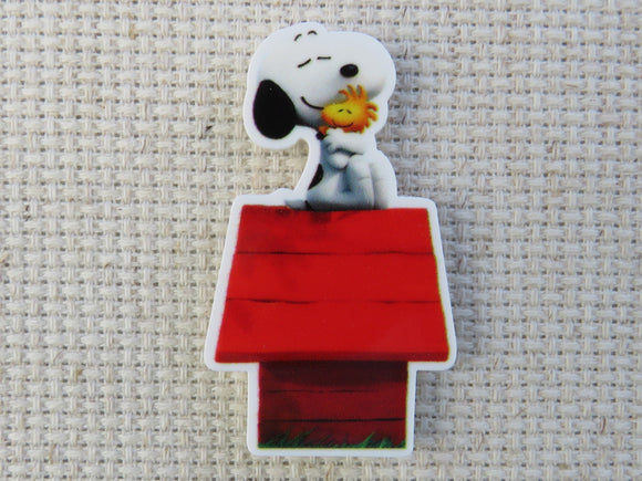 First view of New Snoopy on a Doghouse Needle Minder.