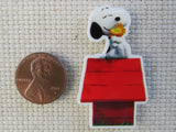 Second view of New Snoopy on a Doghouse Needle Minder.