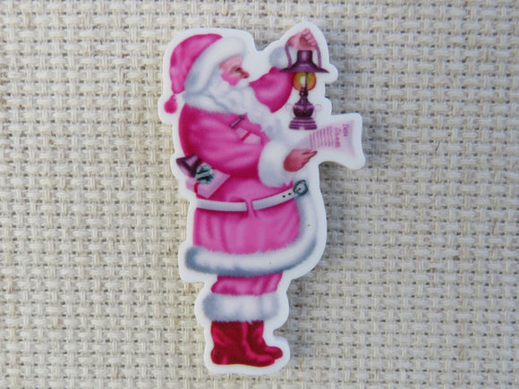 First view of Pinkish Santa Needle Minder.