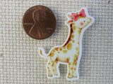Second view of Baby Giraffe Needle Minder.