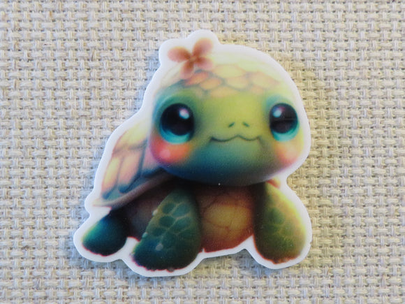 First view of Big Eyed Turtle Needle Minder.