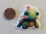 Second view of Big Eyed Turtle Needle Minder.