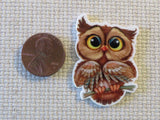 Second view of Brown Owl Needle Minder.