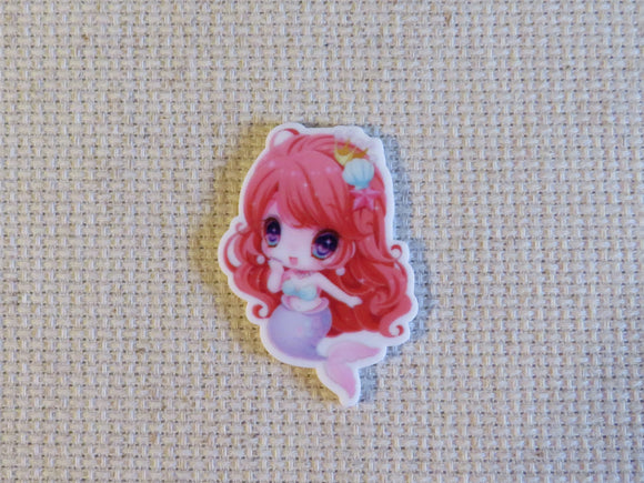 First view of Red Head Mermaid Needle Minder.