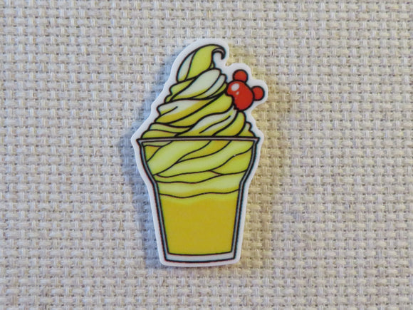 First view of Frozen Pineapple Drink with a Mickey Cherry on Top Needle Minder.