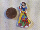 Second view of Christmas Snow White Needle Minder.