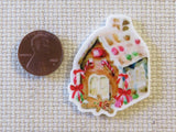 Second view of Sweet Gingerbread House Needle Minder.