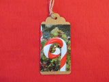 Candy cane gift tag.