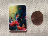 Second view of Hummingbird Sitting on a Lily Needle Minder.