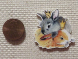 Second view of Bunny Royalty Needle Minder.