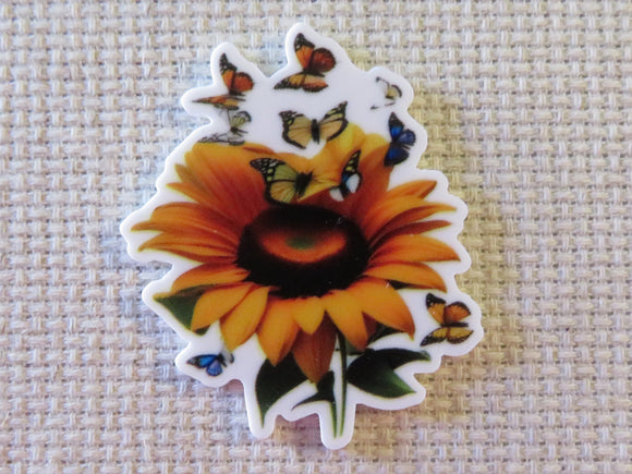 First view of Fluttering Sunflower Needle Minder.