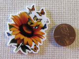 Second view of Fluttering Sunflower Needle Minder.