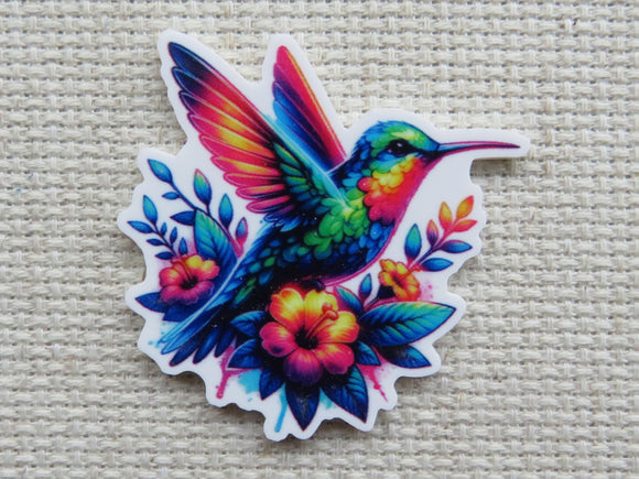 First view of Colorful Hummingbird with Hibiscus Flowers minder.