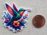 Second view of Colorful Hummingbird with Hibiscus Flowers minder.