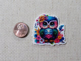 Second view of Great Blue Owl Needle Minder,.