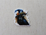 Second view of Crow with a Hat Needle Minder.