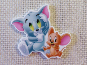 First view of Cartoon Cat and Mouse Needle Minder.