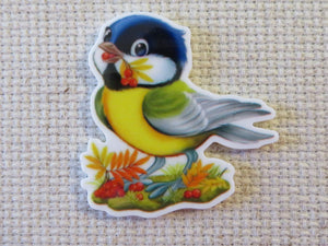 First view of Yellow Chickadee Needle Minder.