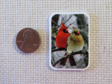 Second view of A Pair of Cardinals Needle Minder.