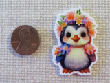 Second view of Pretty Penguin Chick Needle Minder.