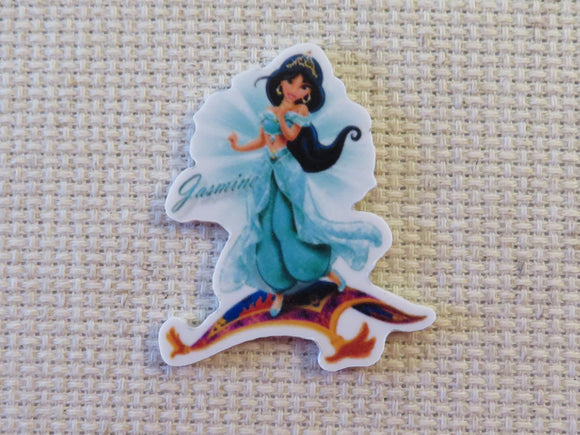 First view of Jasmine on a Flying Carpet Needle Minder.