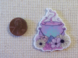 Second view of Pastel Colored Cauldron Needle Minder.