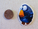 Second view of Blue Cartoon Bird Needle Minder.