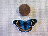 Second view of Bold Blue Butterfly Needle Minder.