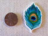 Second view of Peacock Feather Needle Minder.