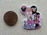 Second view of Minnie with Balloons Needle Minder.
