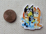 Second view of Bluey and Family Needle Minder.