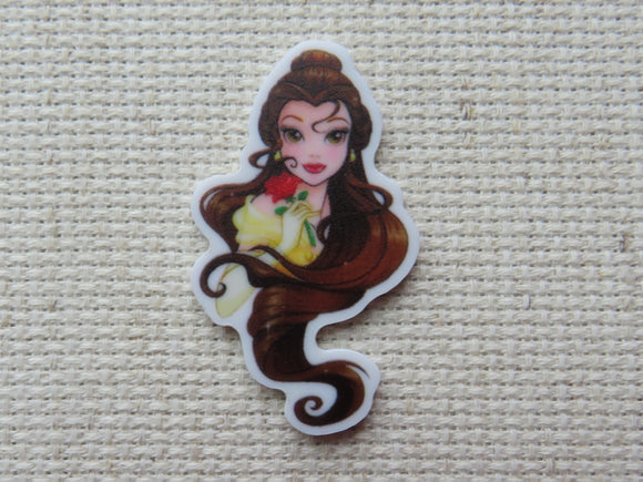 First view of Beautiful Belle with a Red Rose Needle Minder.